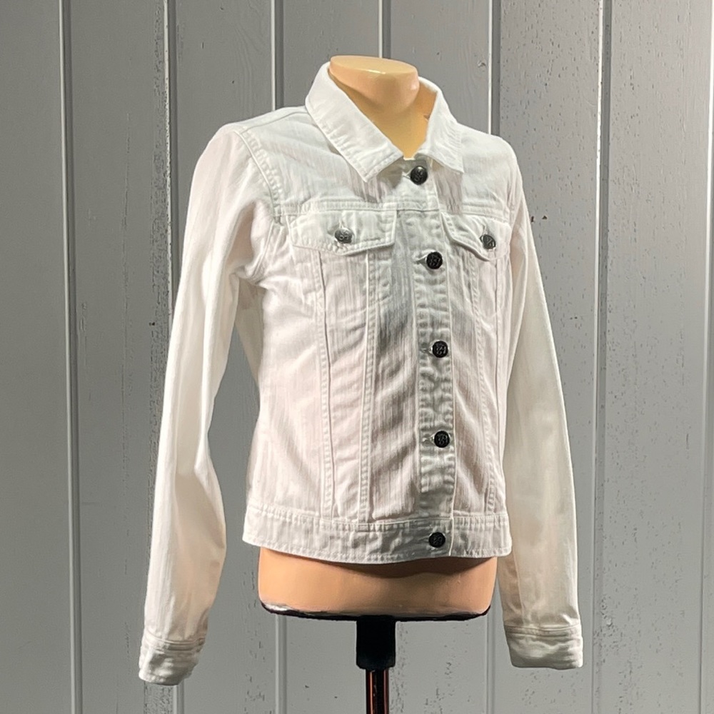 Est.1989 Place Girl’s White Denim Jacket Sz XL